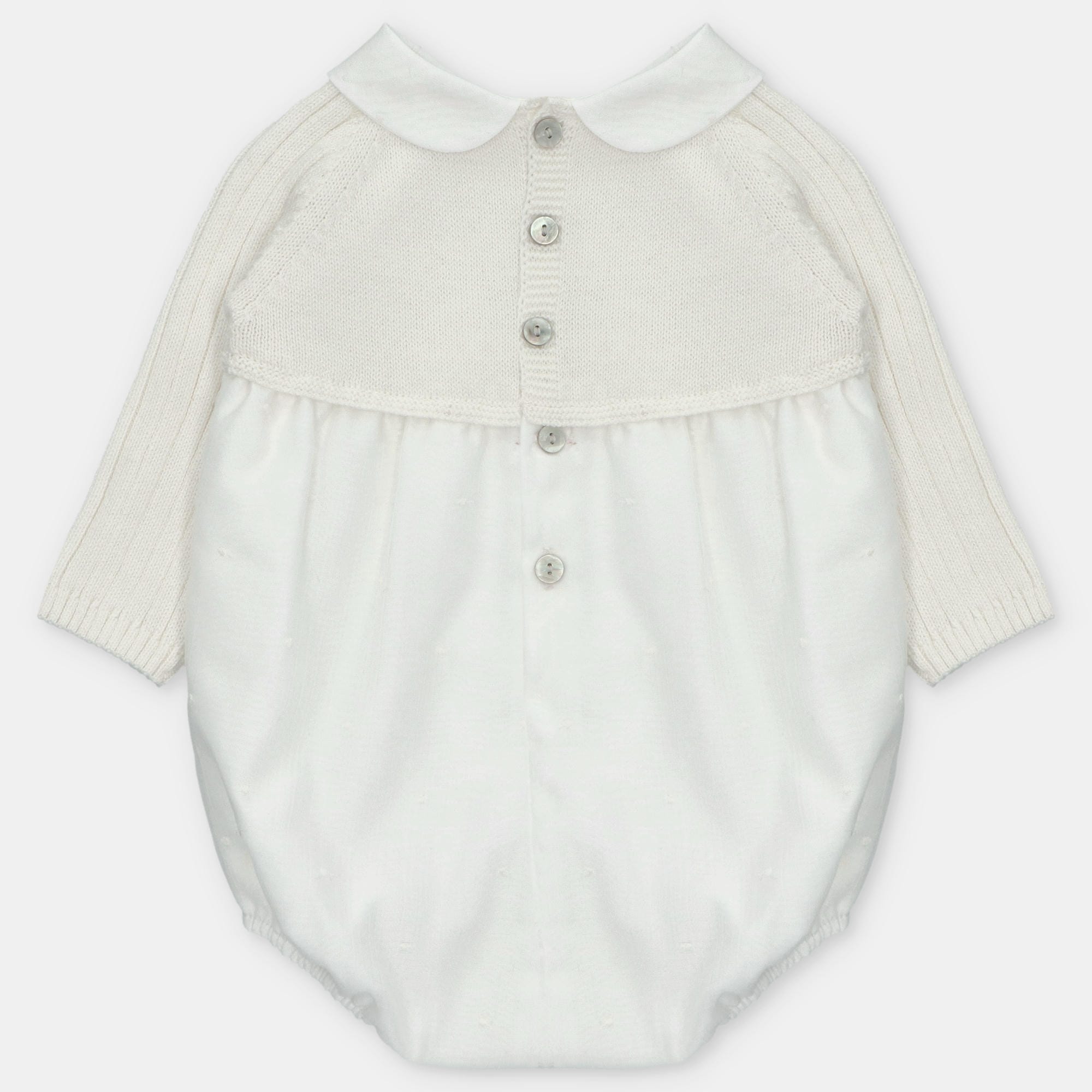 SHORT ROMPER KNIT & WOVEN BOY AMIEVA