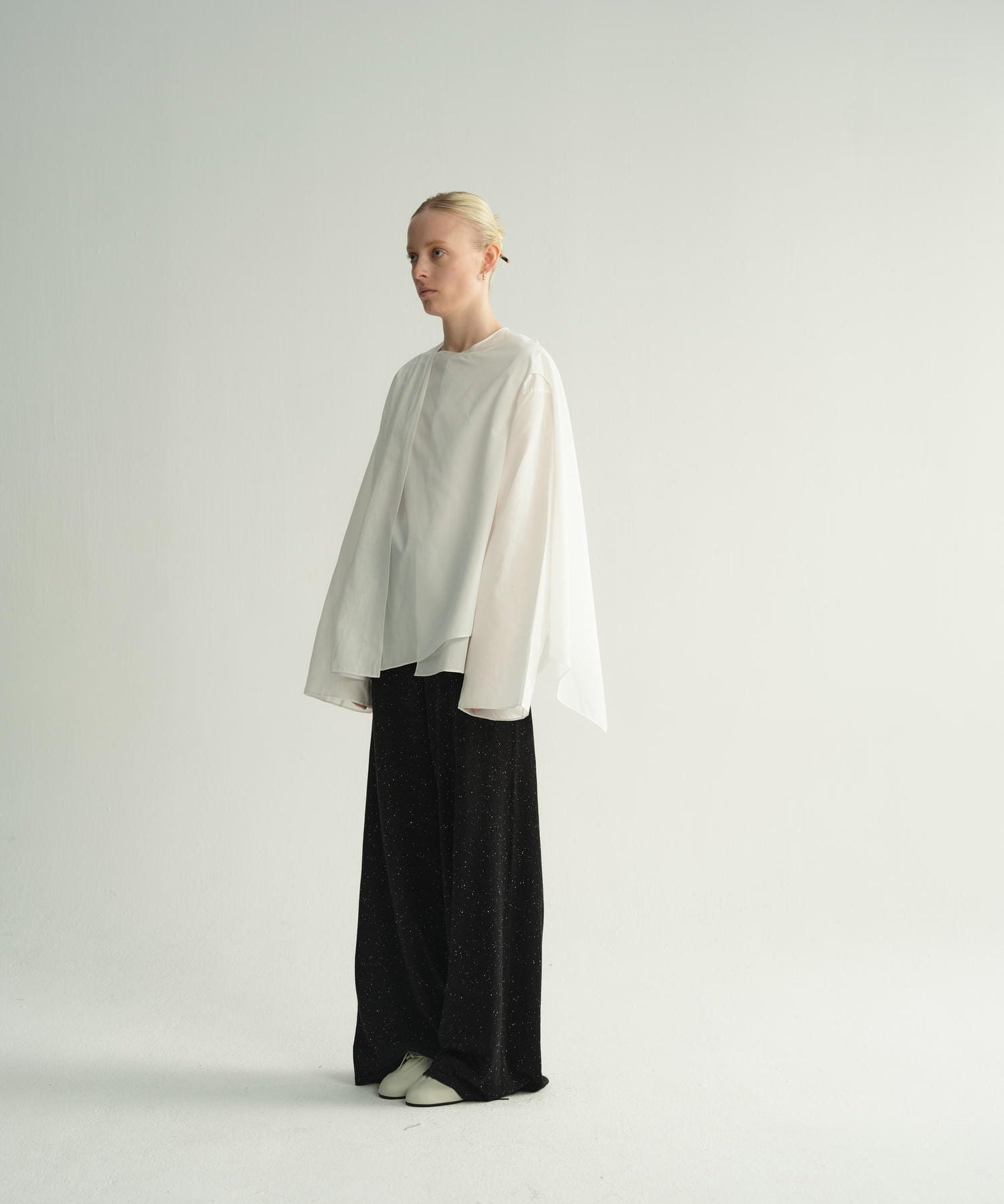 Astra cape shirt | White