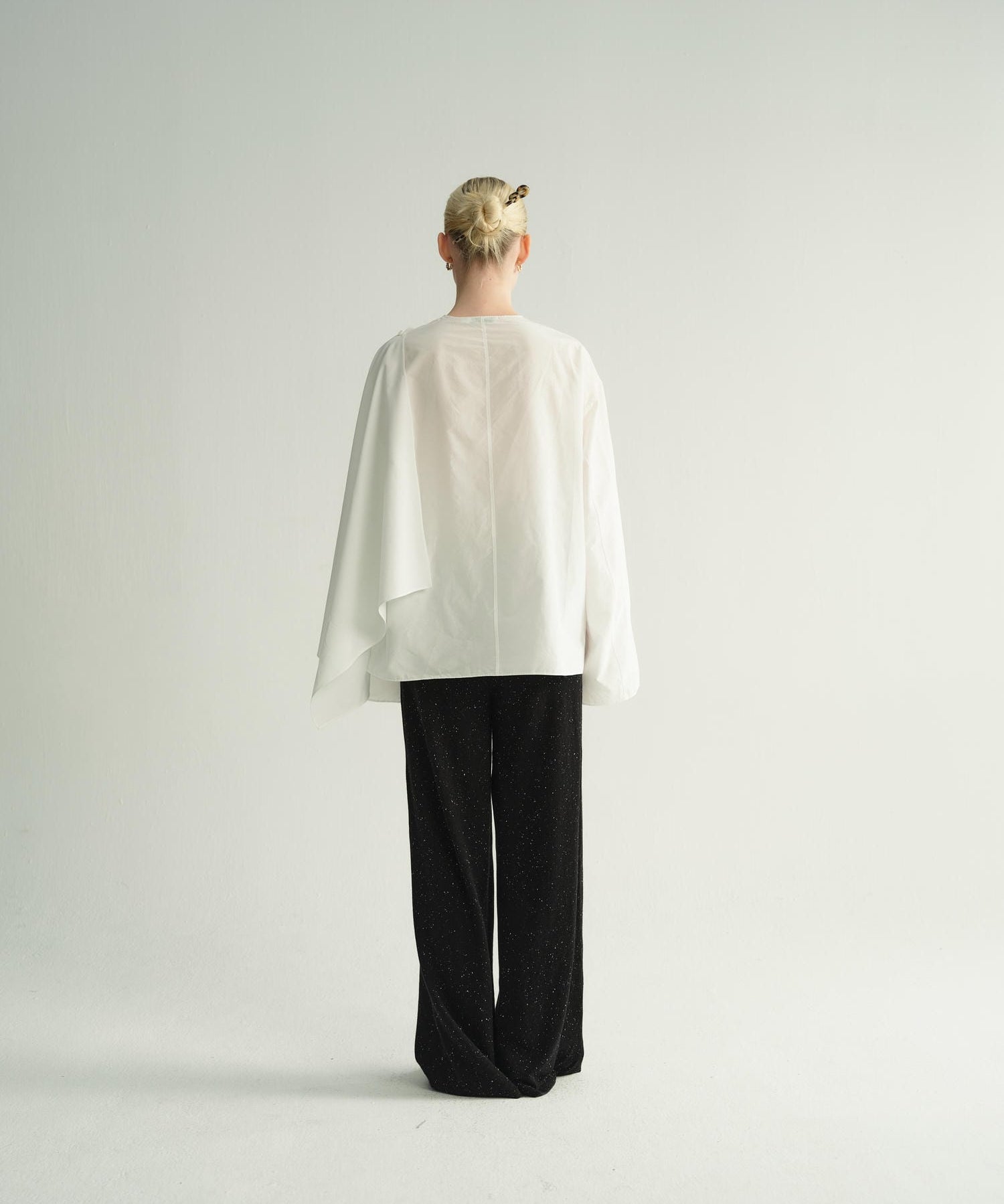 Astra cape shirt | White