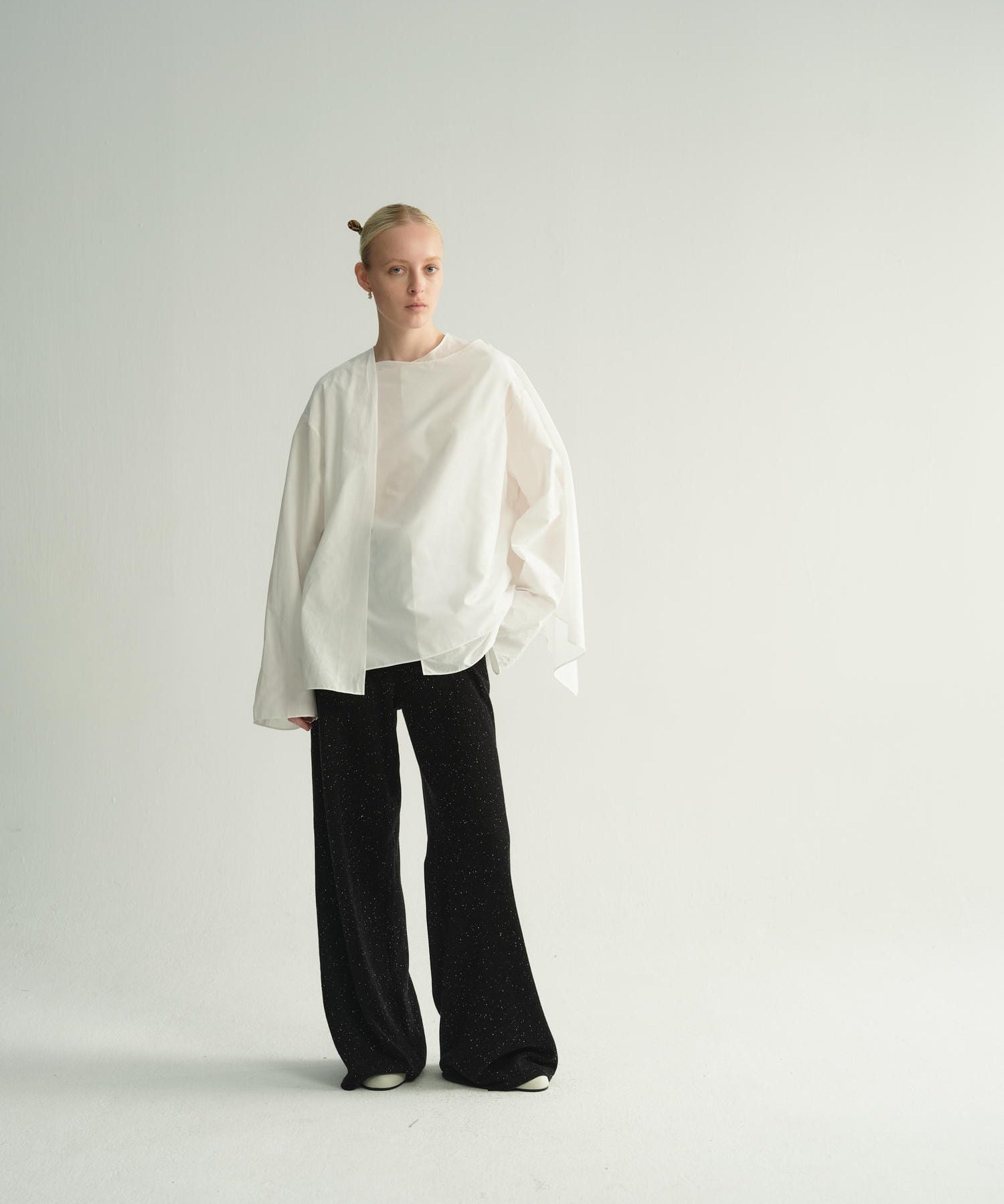 Astra cape shirt | White
