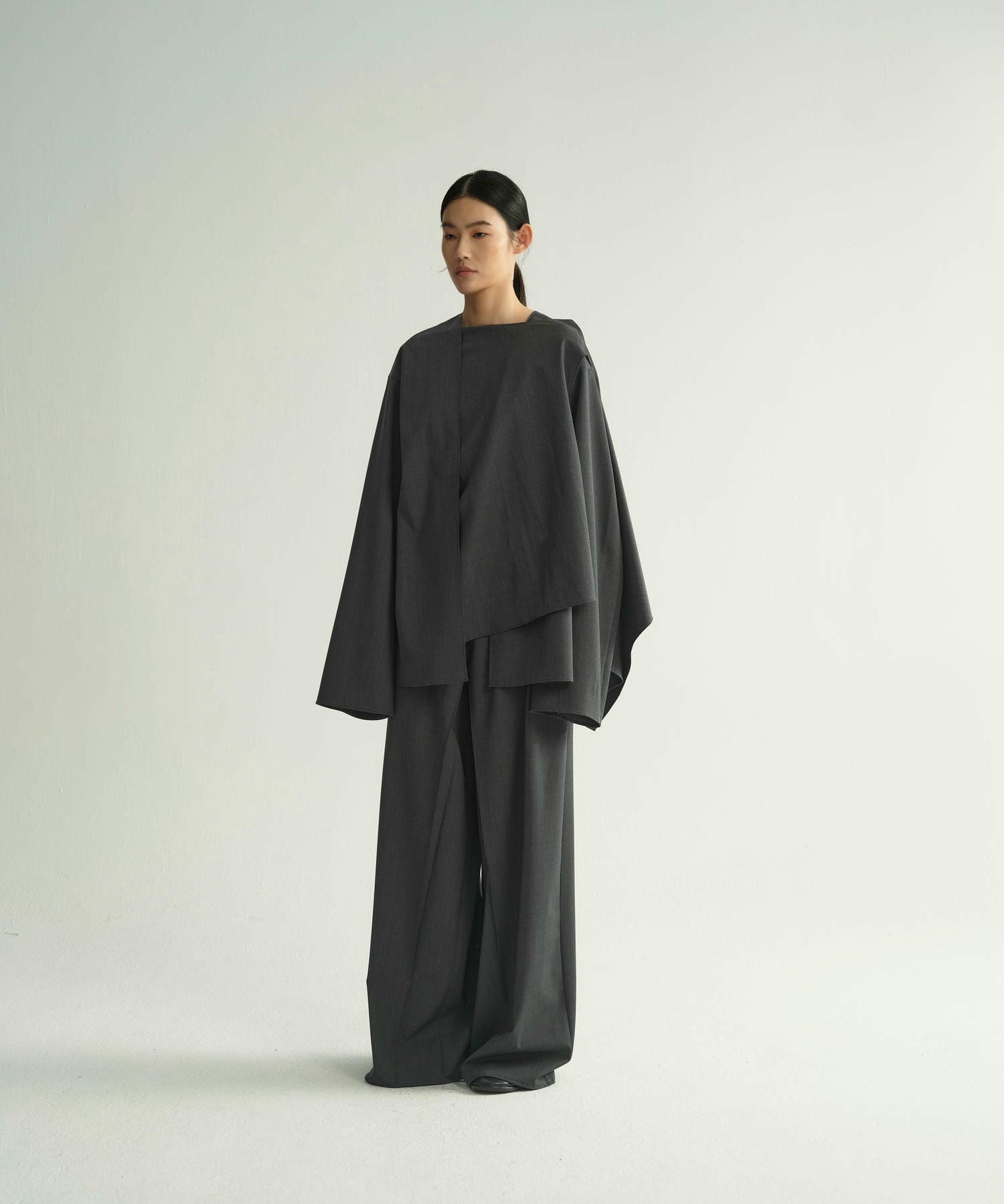 Astra cape shirt | Grey