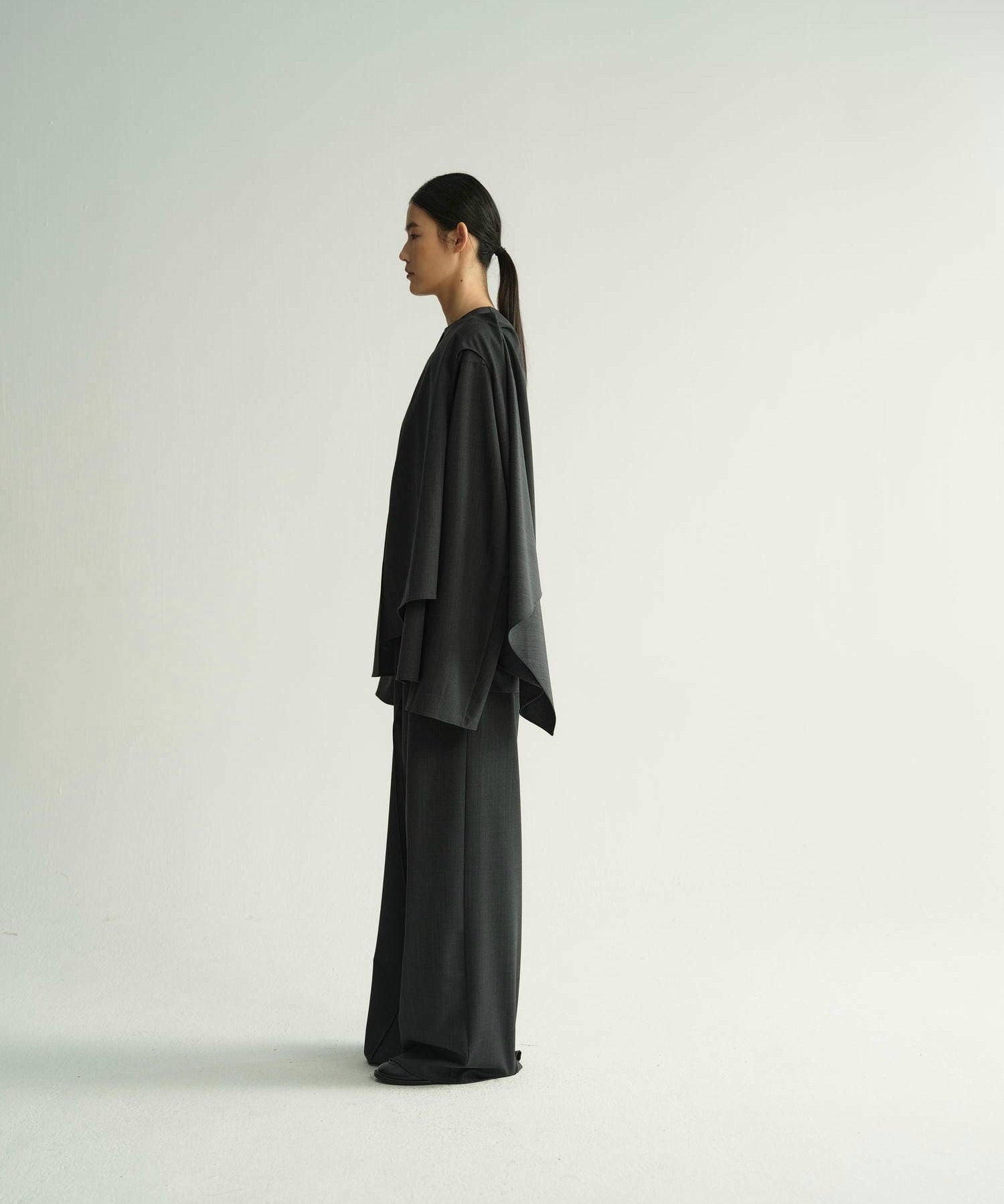 Astra cape shirt | Grey