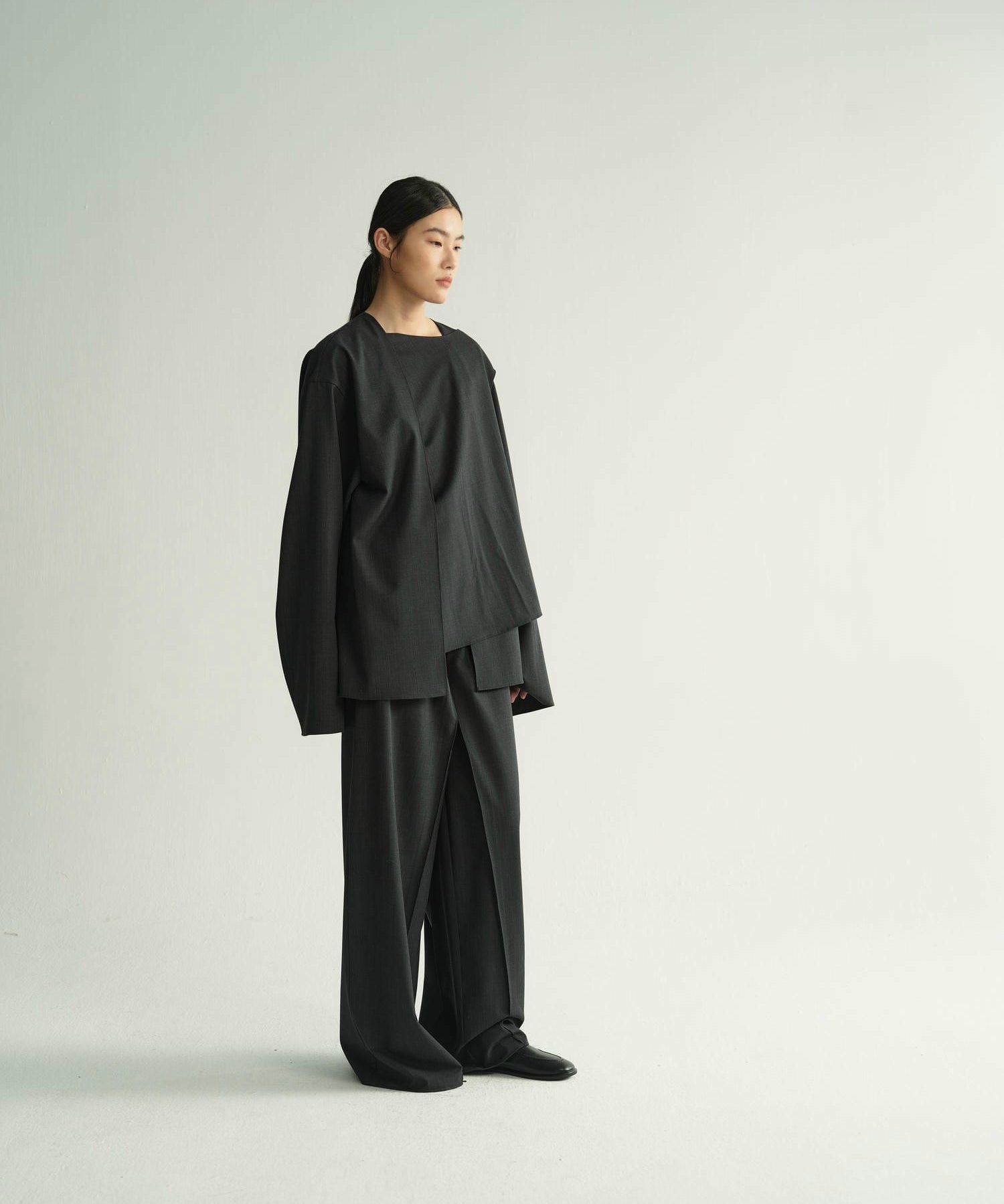 Astra cape shirt | Grey