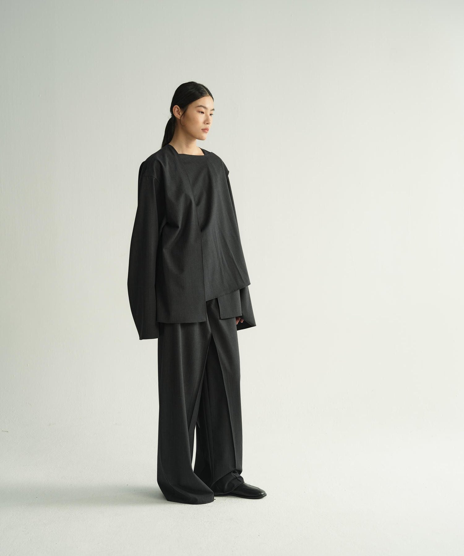 Astra diamond cut trousers | Grey