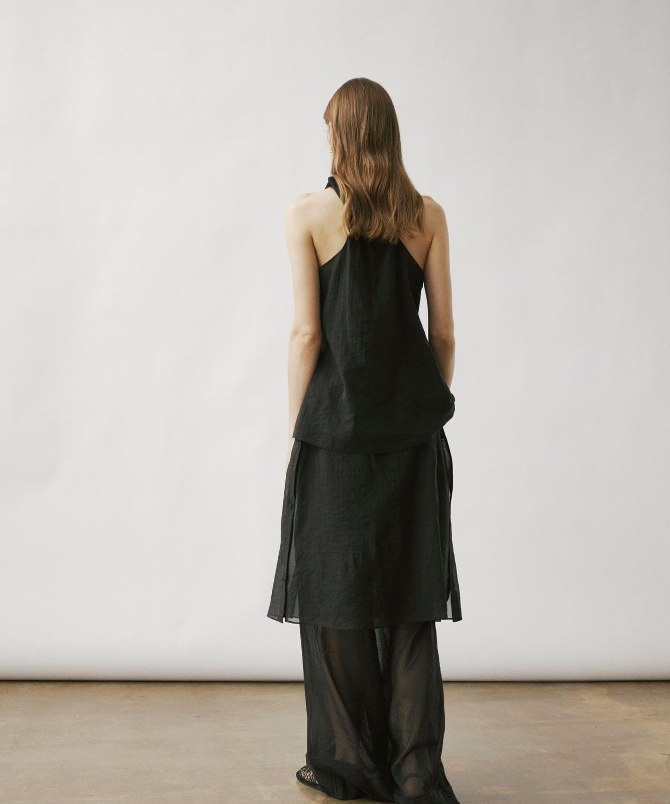 Cilla sheer flap trousers