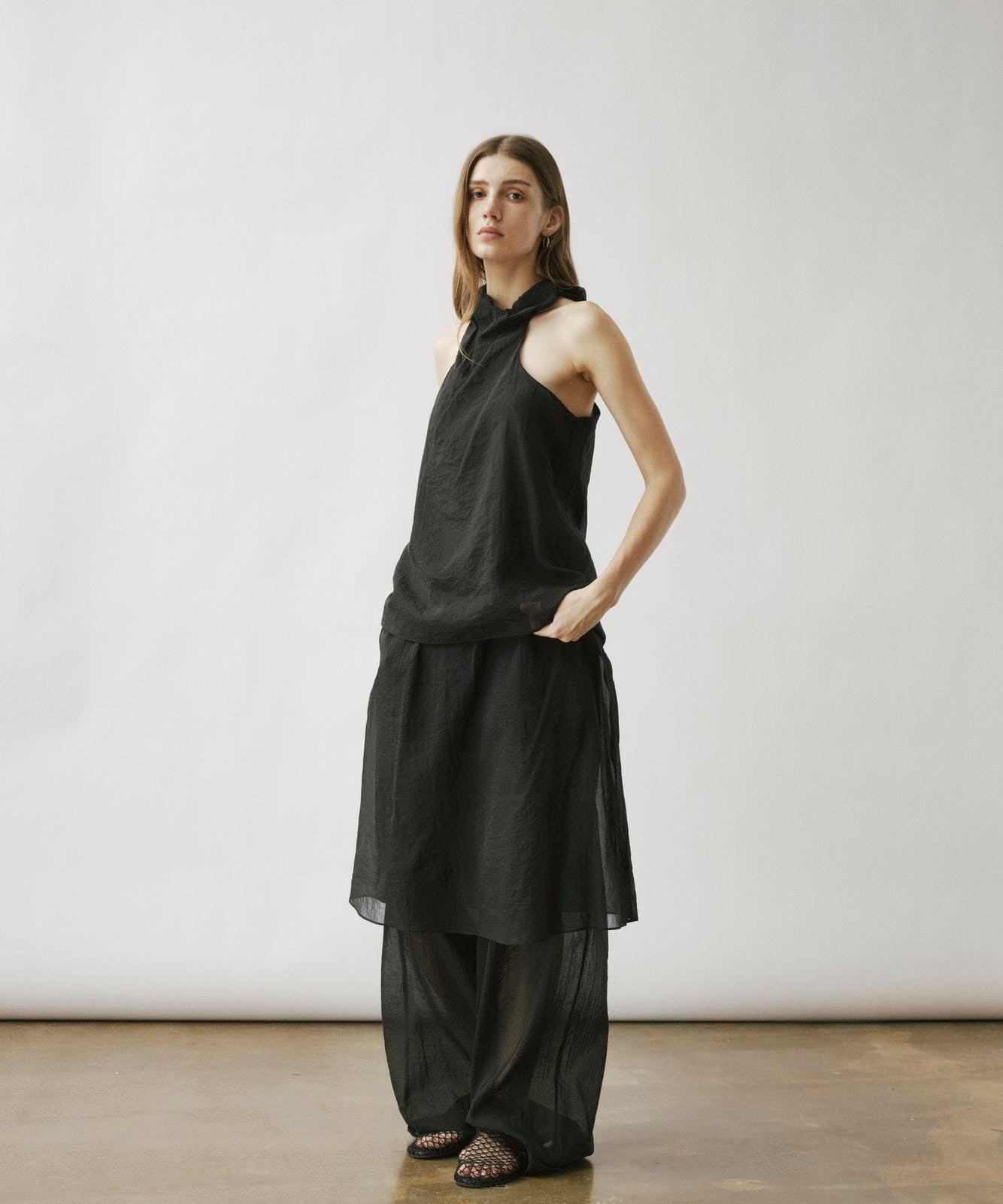Cilla sheer flap trousers