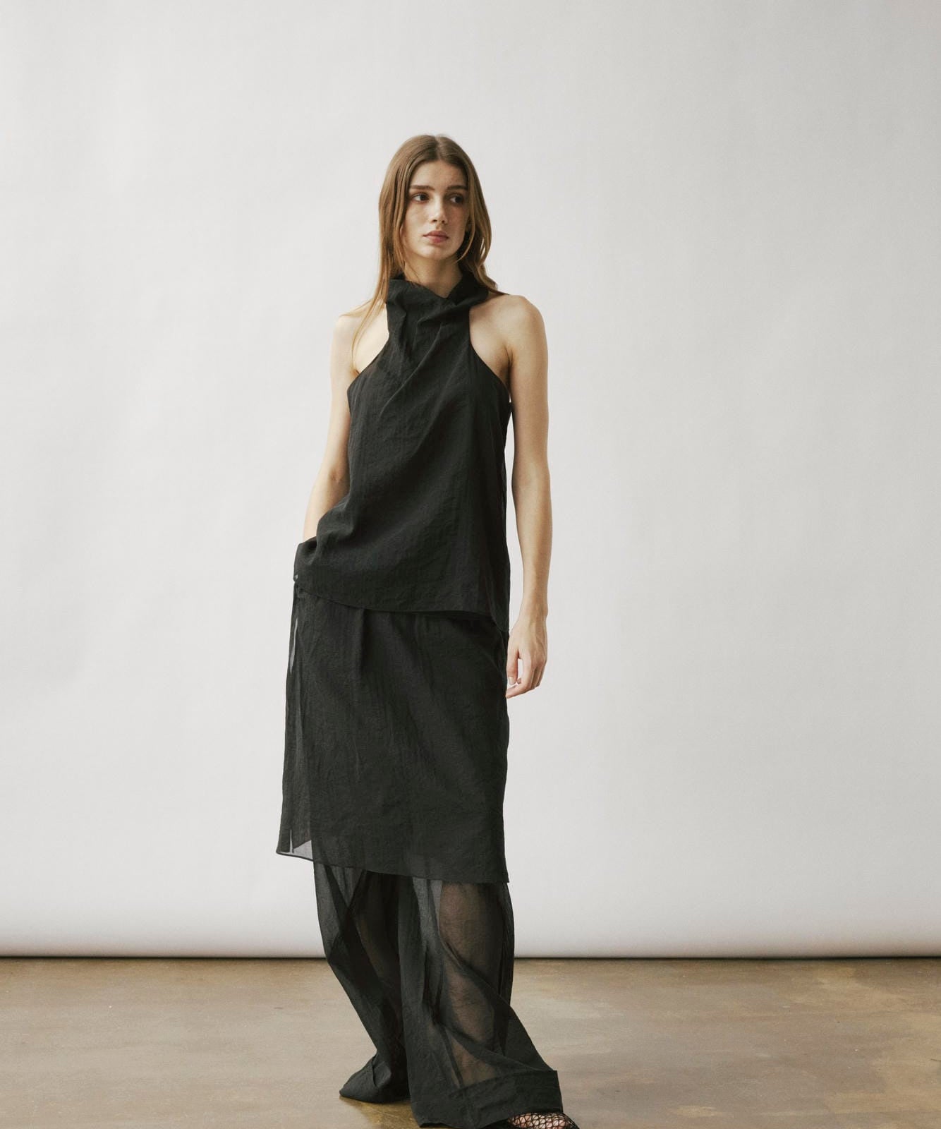Cilla sheer flap trousers