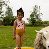 Sticky Lemon swimsuit | sprinkles // lemonade pink + panache gold
