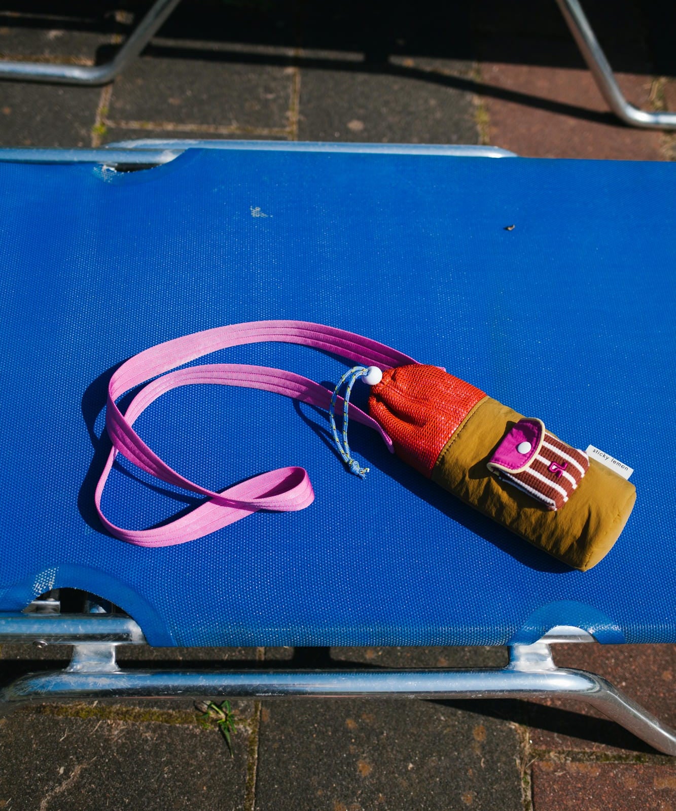 Sticky Lemon bottle bag | better together | medal brass