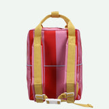 Sticky Lemon backpack medium | lemon tree | stripes | red apple + rosebay pink