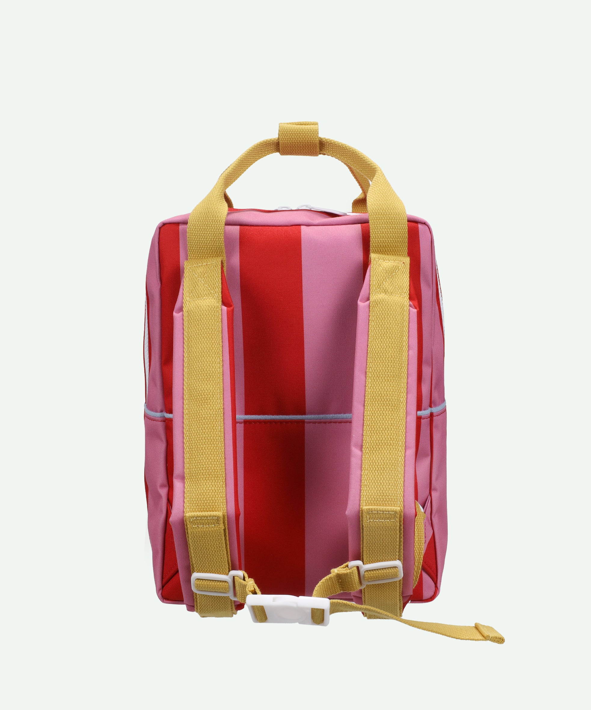 Sticky Lemon backpack medium | lemon tree | stripes | red apple + rosebay pink