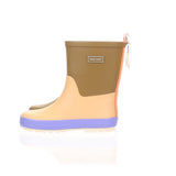 Sticky Lemon rain boots | farmhouse | colour blocking | soil green + pear jam
