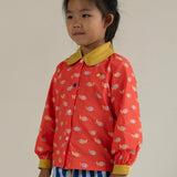 Sticky Lemon blouse | wonders | fish all over | red hat + reed green