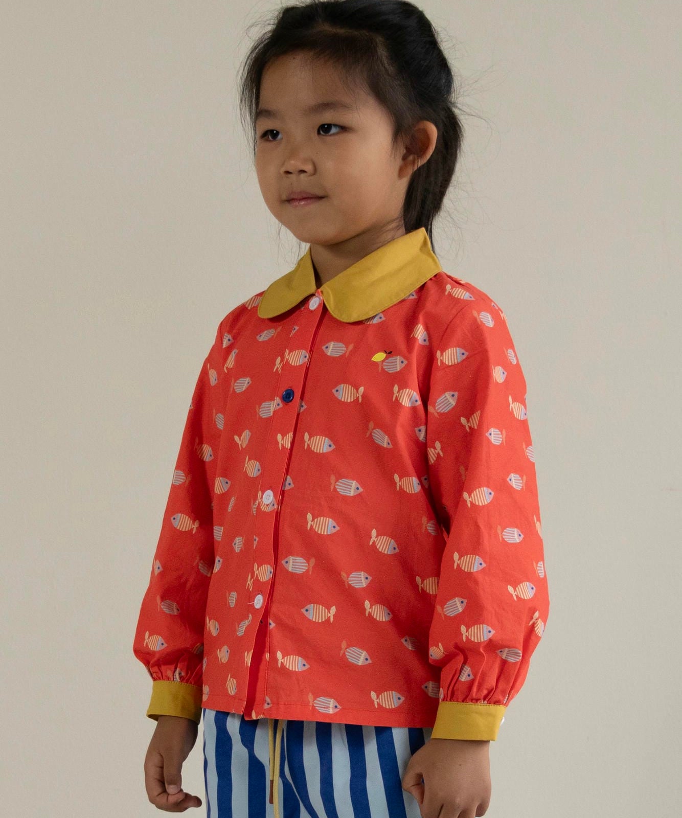 Sticky Lemon blouse | wonders | fish all over | red hat + reed green