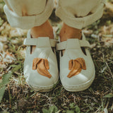 Bowi Shoes | Banana - Cream Betting Leather