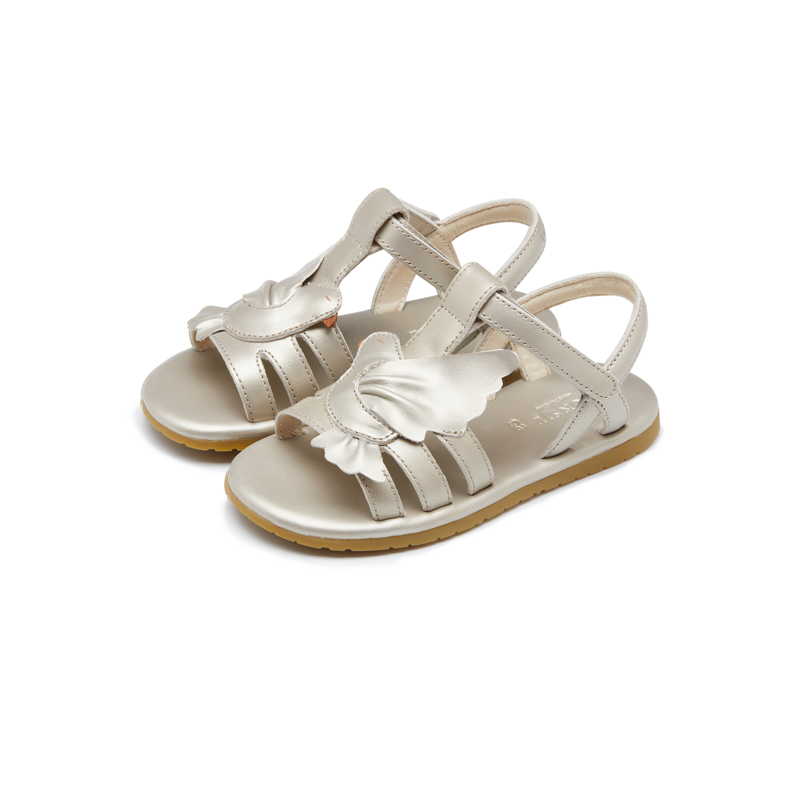 Fiyola Sandals | Dove - Off White Metallic Leather