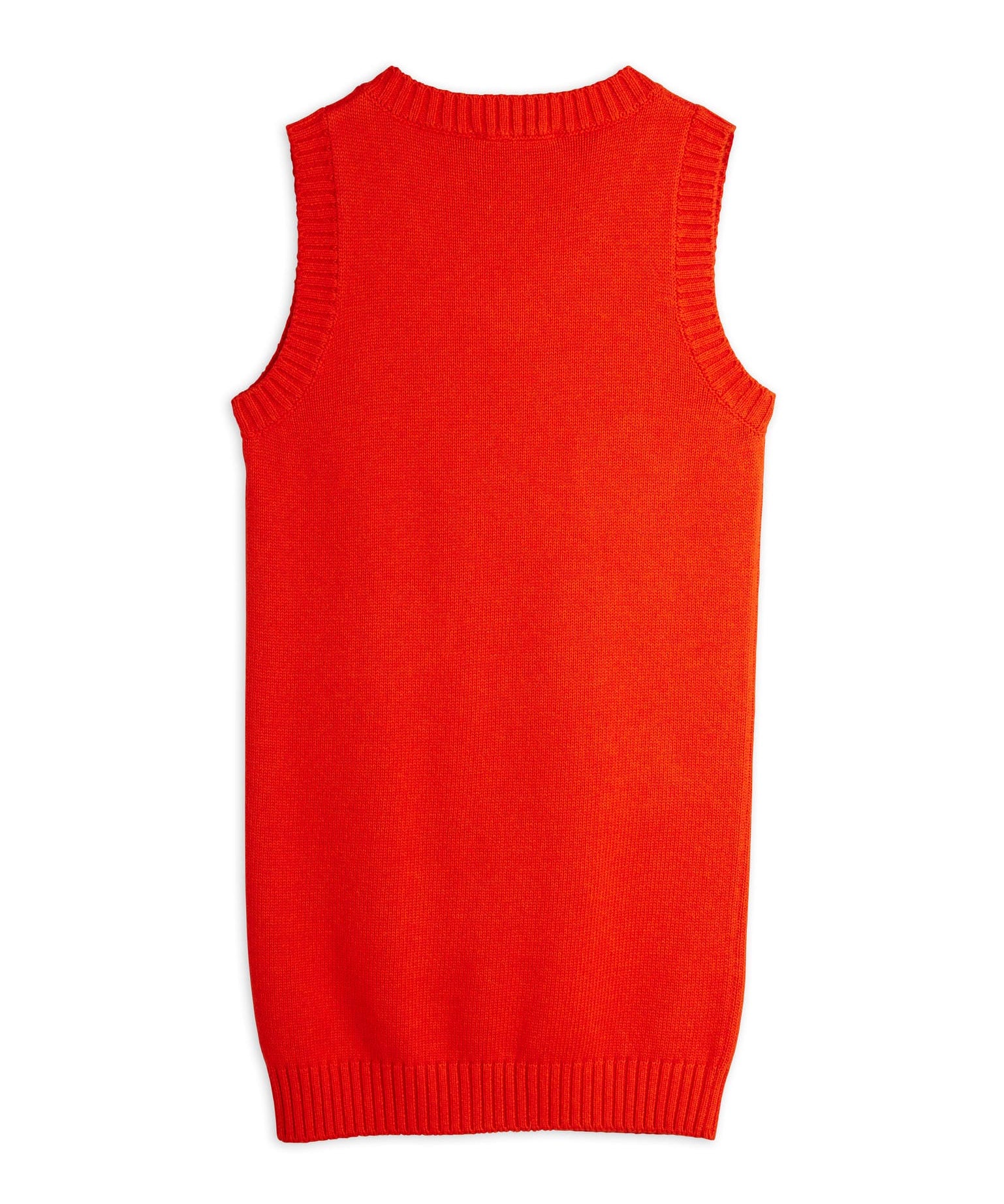 Knitted flower vest dress