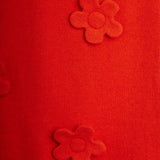 Knitted flower vest dress
