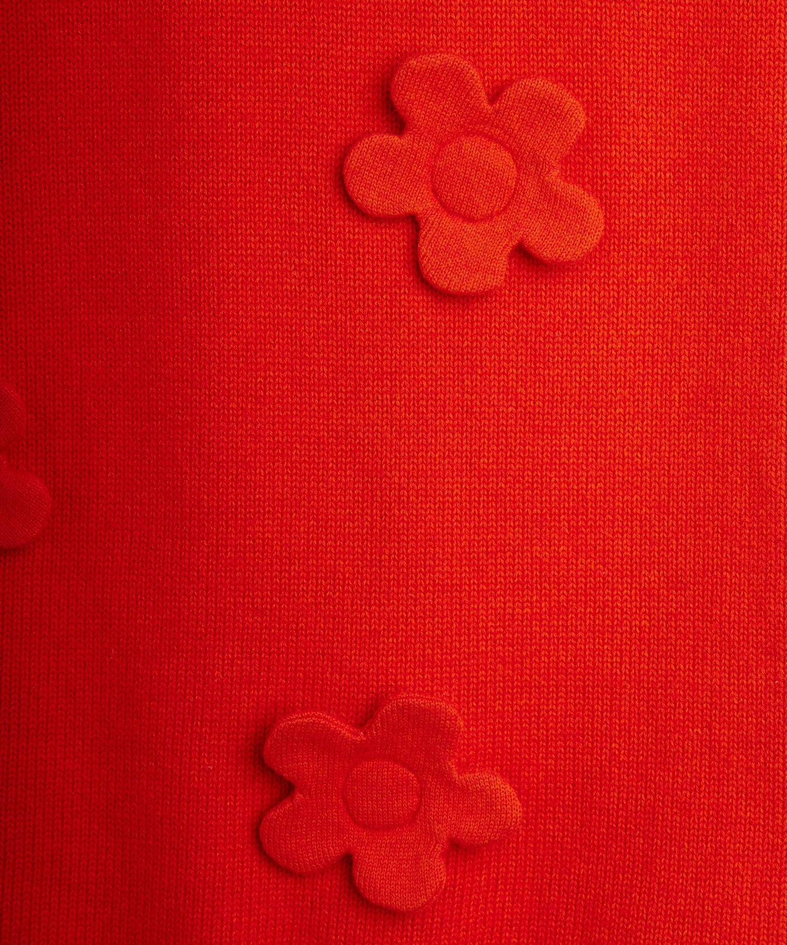 Knitted flower vest dress