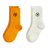 Football emb ribbed 2-pack socks