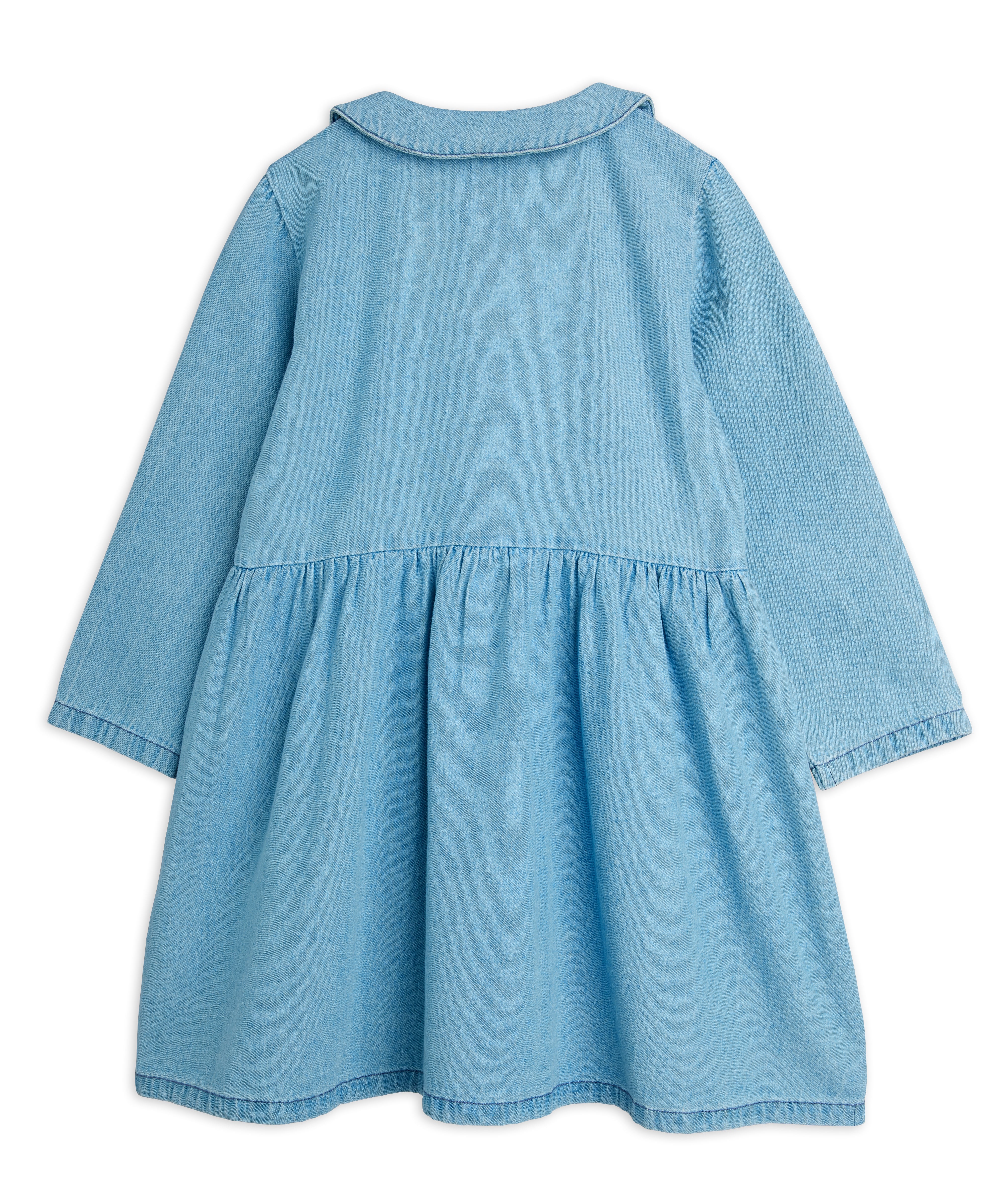 LW denim rabbit sp woven dress - Blue