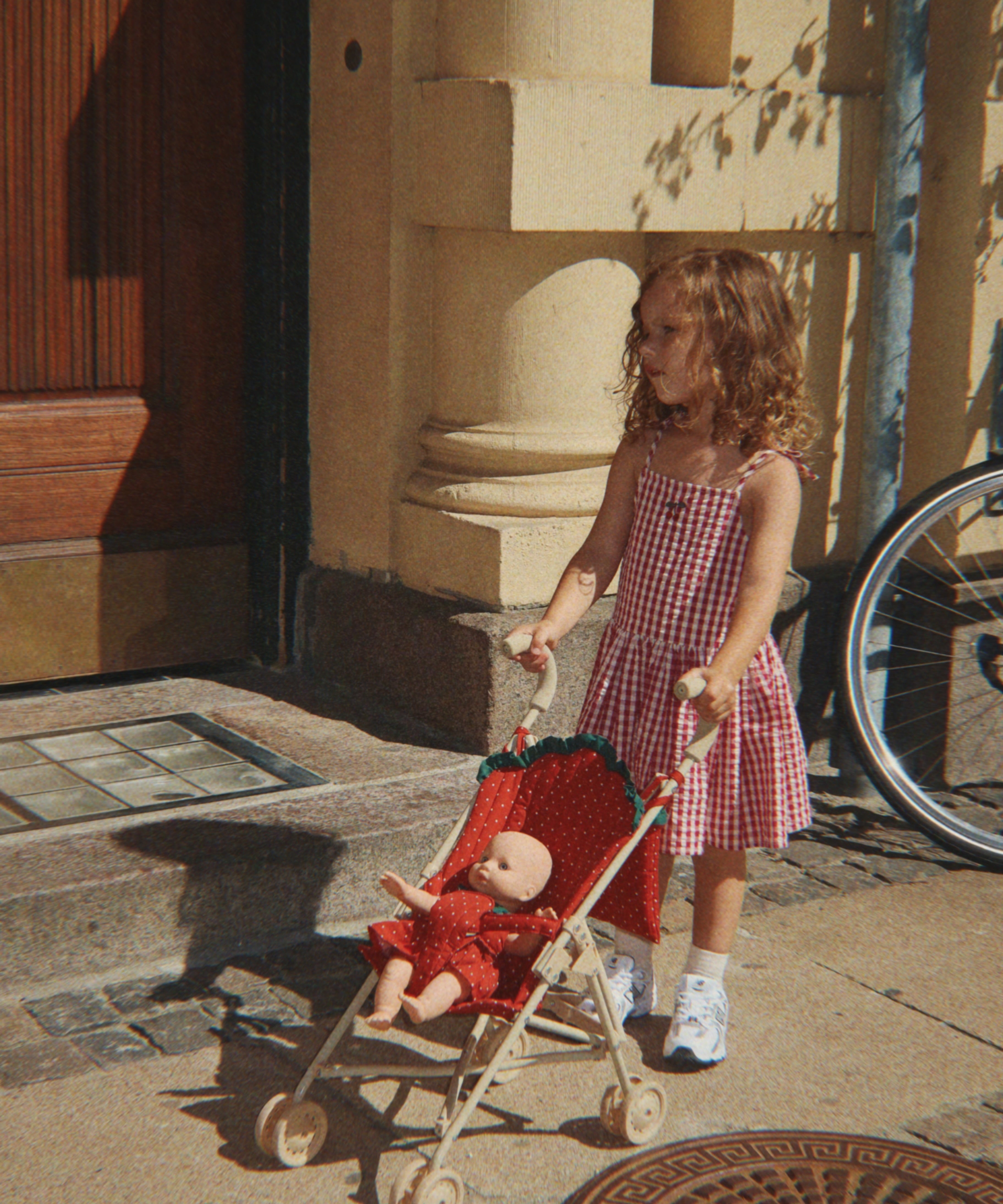 ISOTTA DRESS GOTS - RASPBERRY CHECK