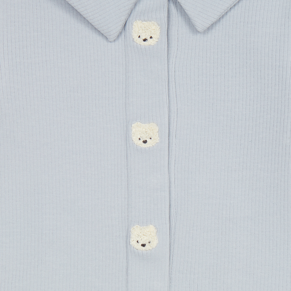 Finnian Bodysuit | Polar Bears | Ice Blue