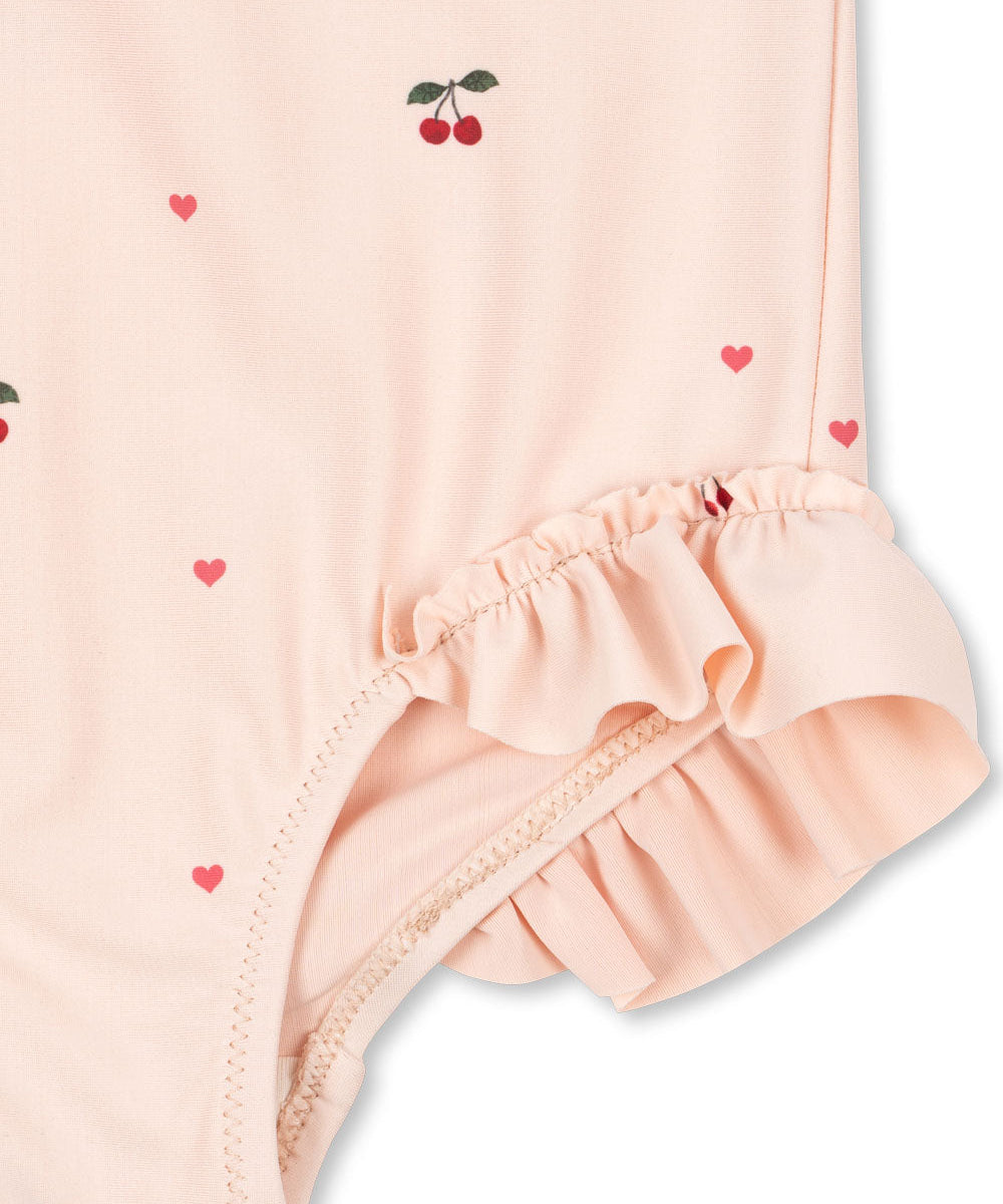MERLE LS SWIMSUIT GRS - CHERRY COEUR ROSE