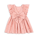 EVIA FRILL DRESS GOTS - CHERRY COEUR