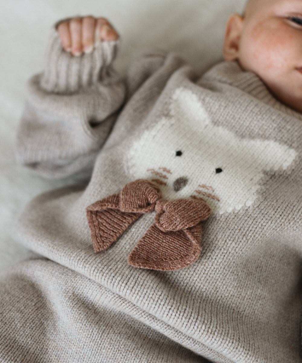 Denna Merino Wool Sweater | Cat | Ash Rose Melange