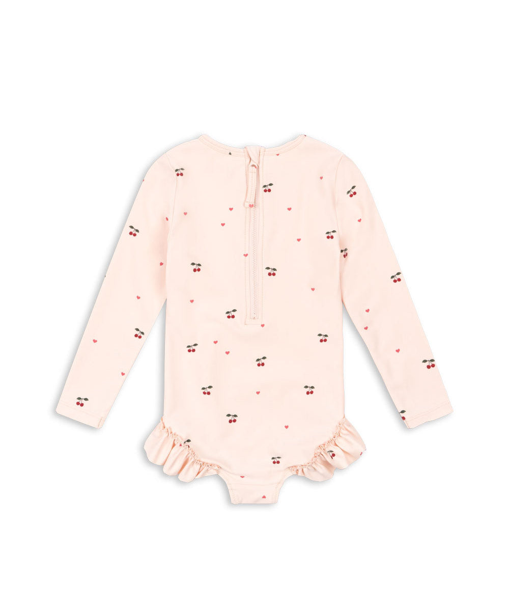 MERLE LS SWIMSUIT GRS - CHERRY COEUR ROSE