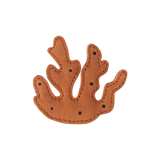 Gurt Hairclip | Coral - Walnut Nubuck