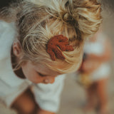 Gurt Hairclip | Coral - Walnut Nubuck