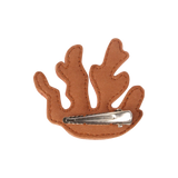 Gurt Hairclip | Coral - Walnut Nubuck
