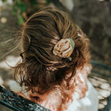 Filoe Clip | Rose - Clay Metallic Leather