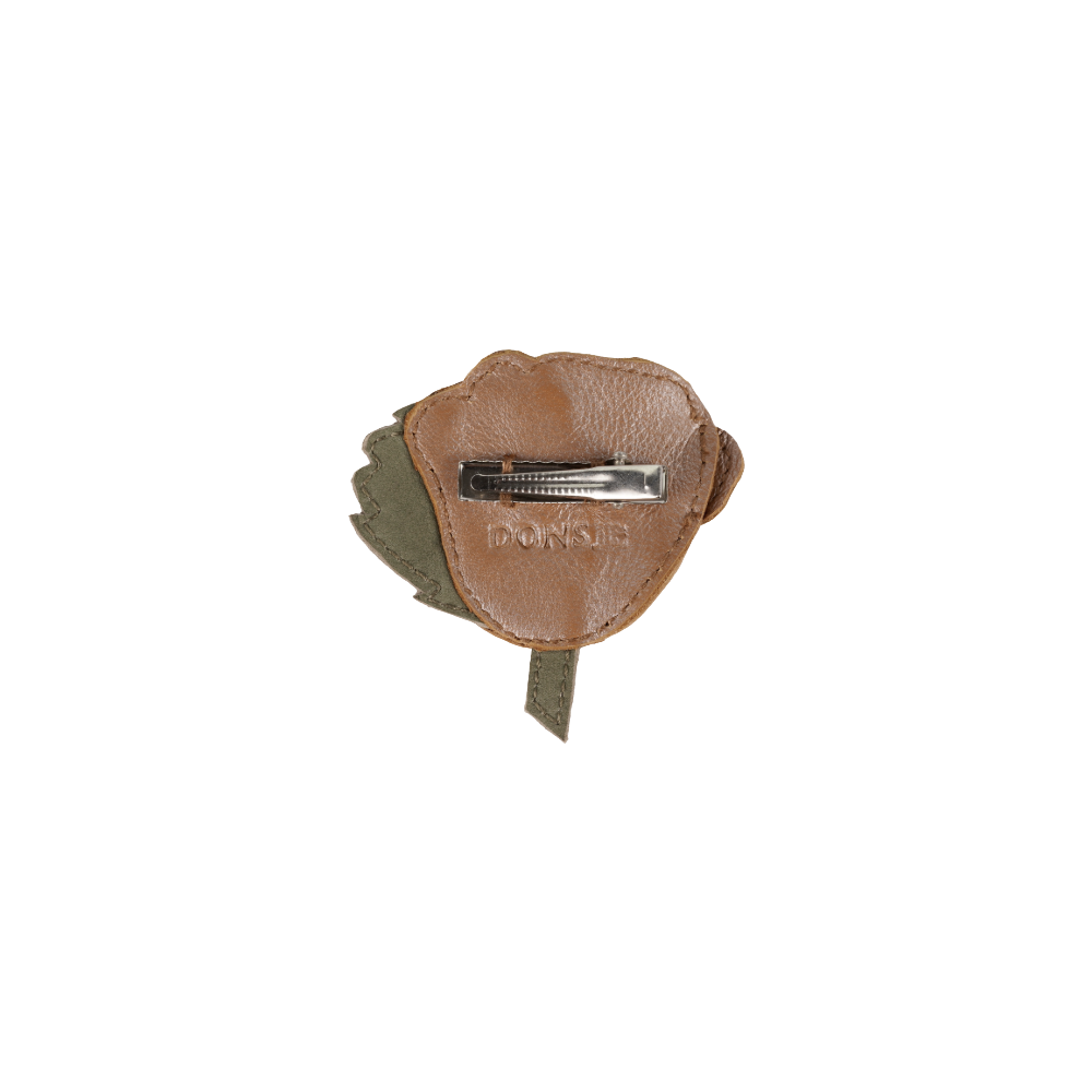 Filoe Clip | Rose - Clay Metallic Leather