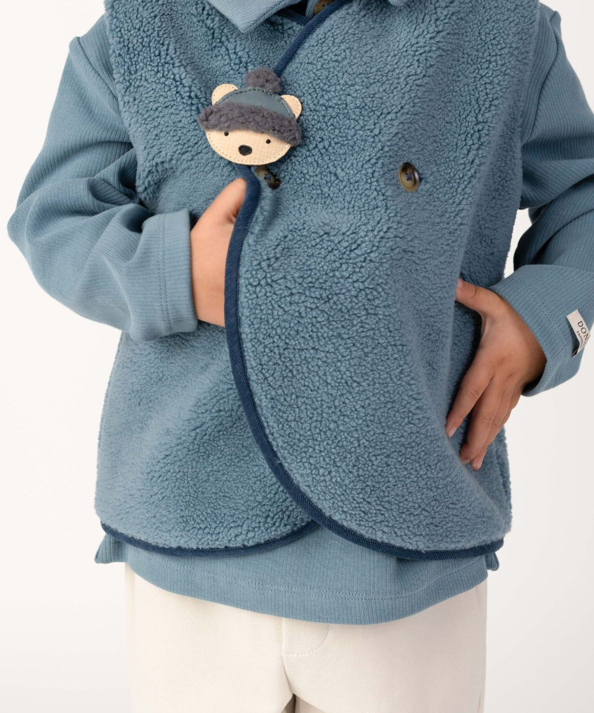 Stanzen Clip | Polar Bear | Cream Scored Leather