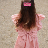 EVIA FRILL DRESS GOTS - CHERRY COEUR
