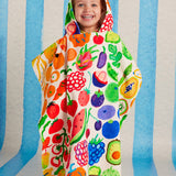 Kids Hooded Towel Eat The Rainbow