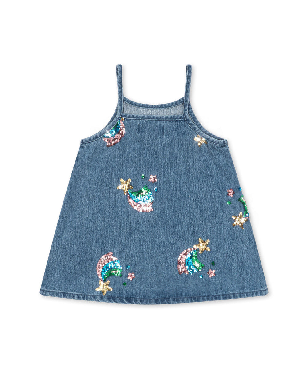 MAGOT SEQUIN STRAP DRESS GOTS - RAINBOW STAR