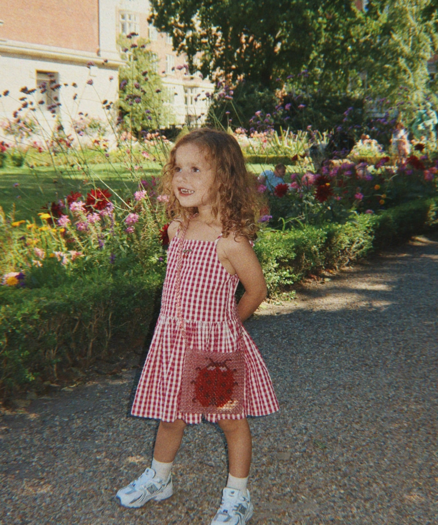 ISOTTA DRESS GOTS - RASPBERRY CHECK