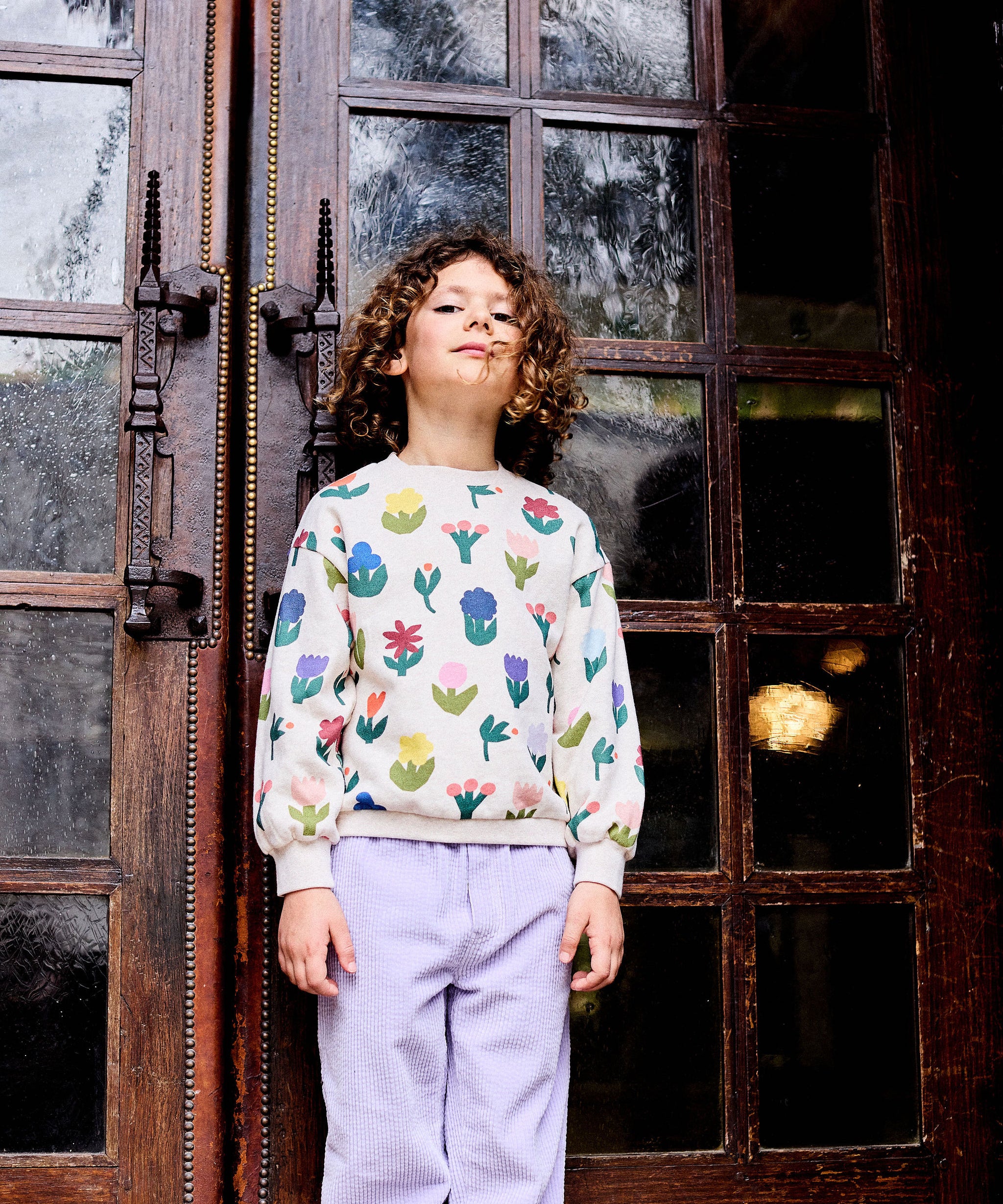Floral Fleece Sweatshirt | Floral Print