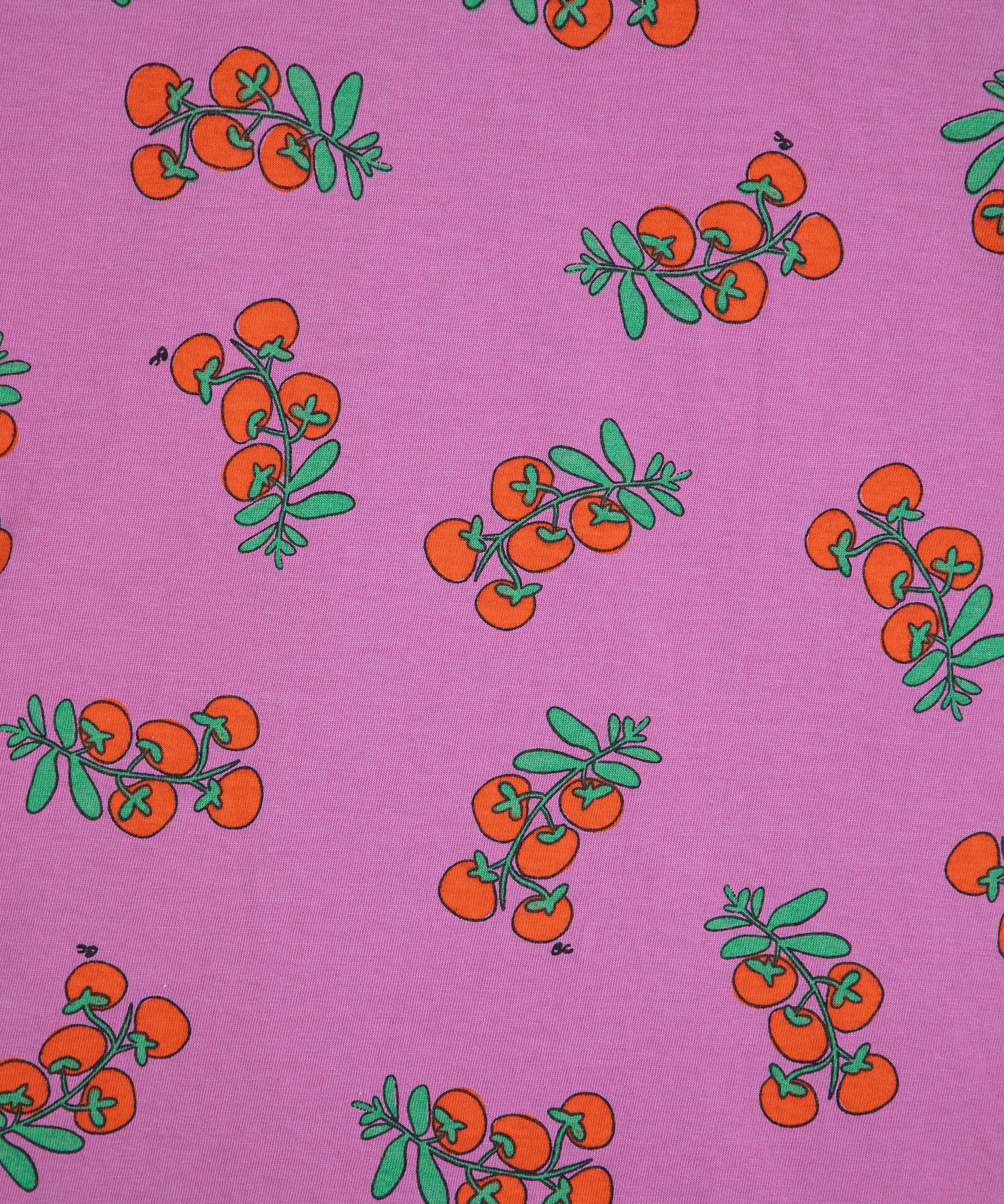 Tomatoes print fitted T-shirt