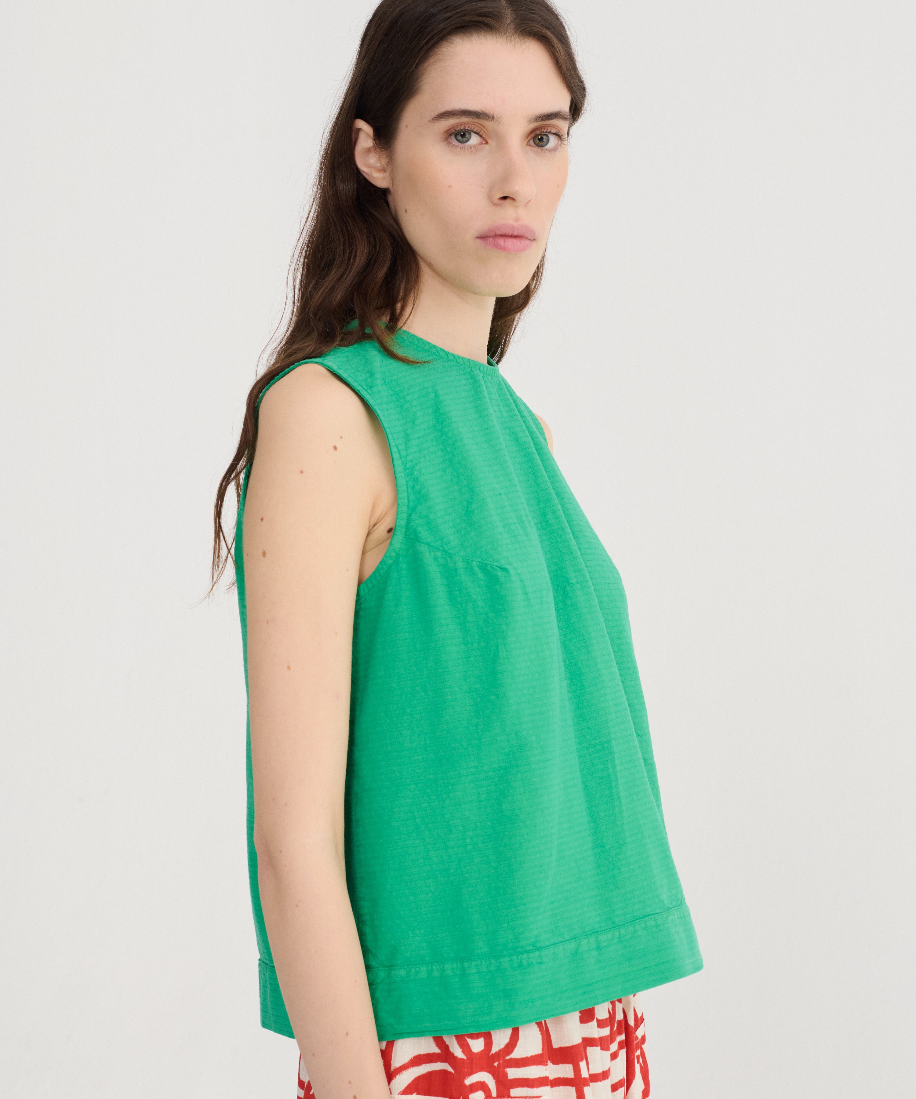 Recycled cotton top