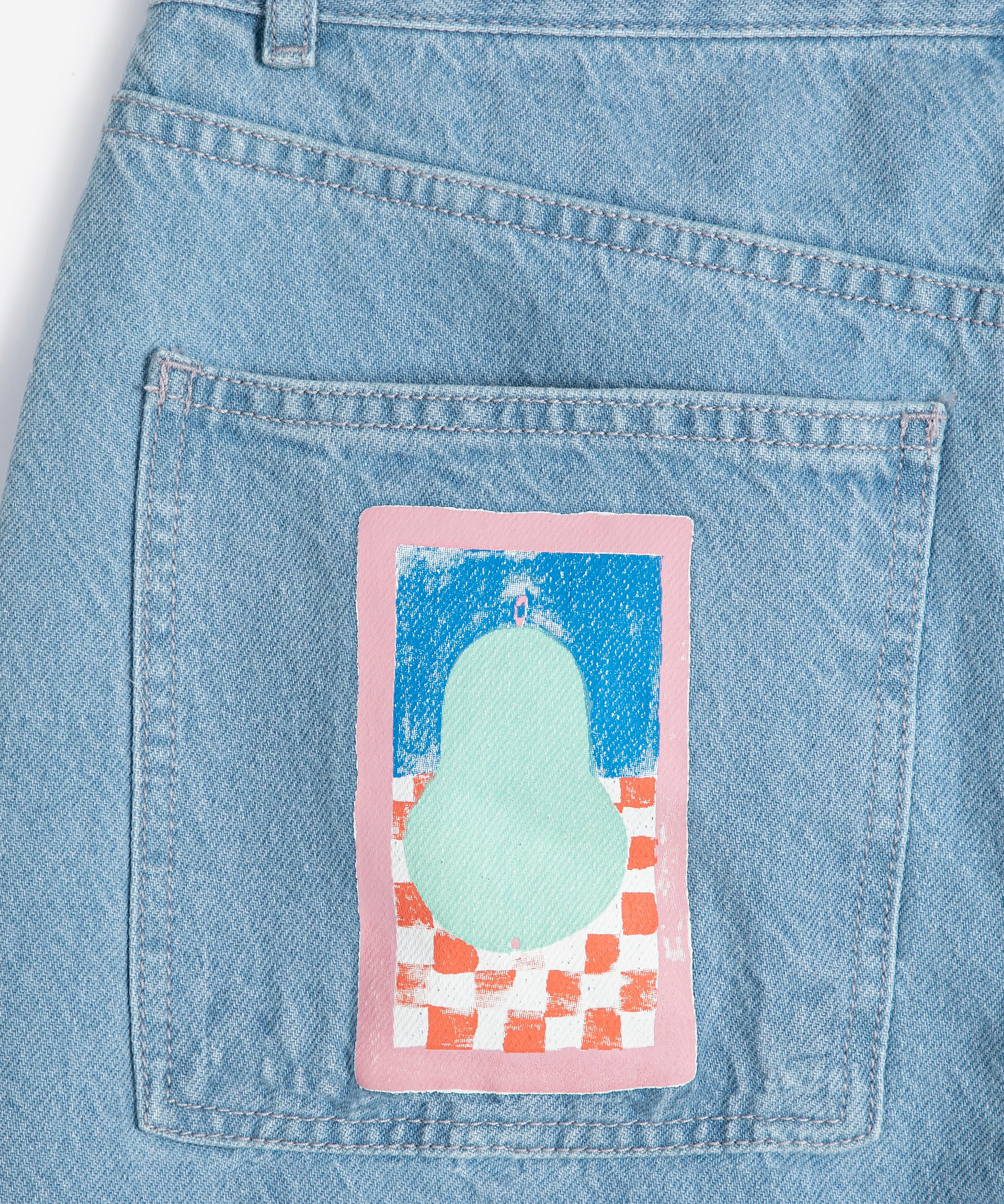 Simple pear high waist jeans