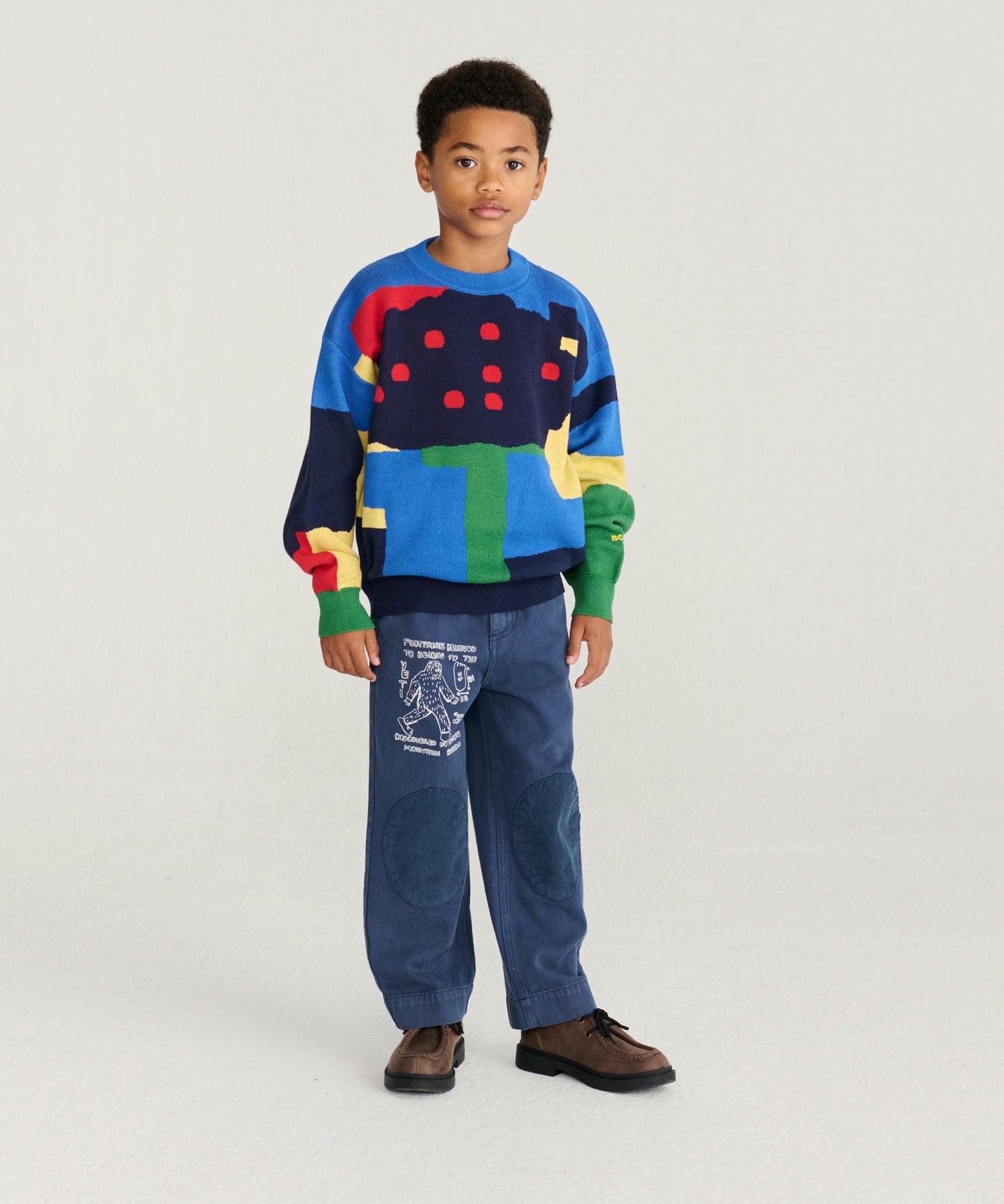 Paint Forest all over jacquard jumper