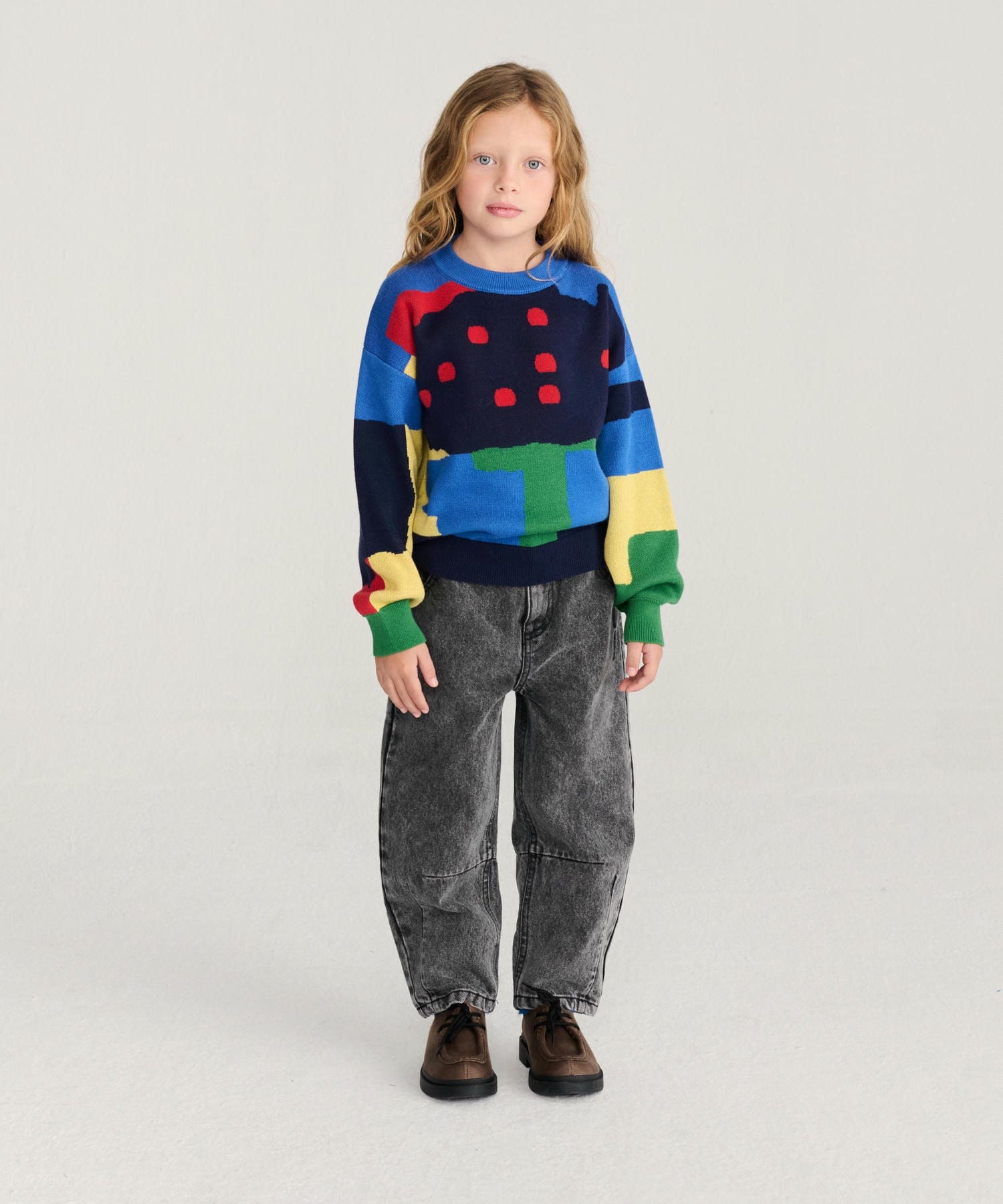 Paint Forest all over jacquard jumper