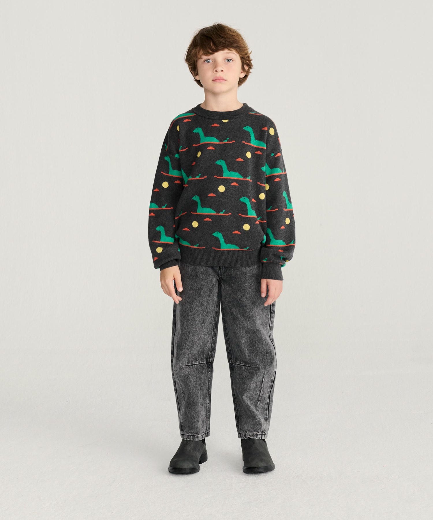 Lake Monster all over jacquard jumper