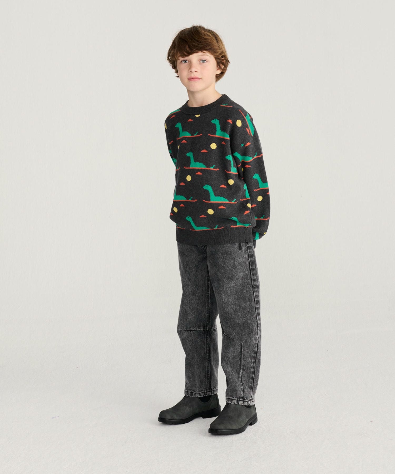 Lake Monster all over jacquard jumper