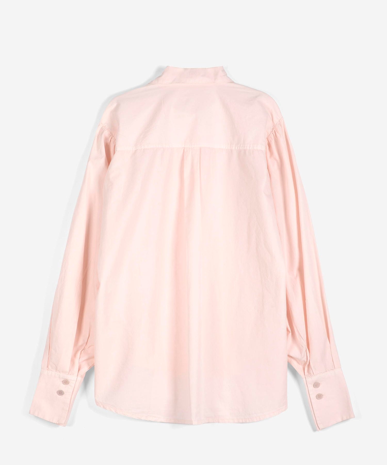 Plant Seal embroidery poplin shirt